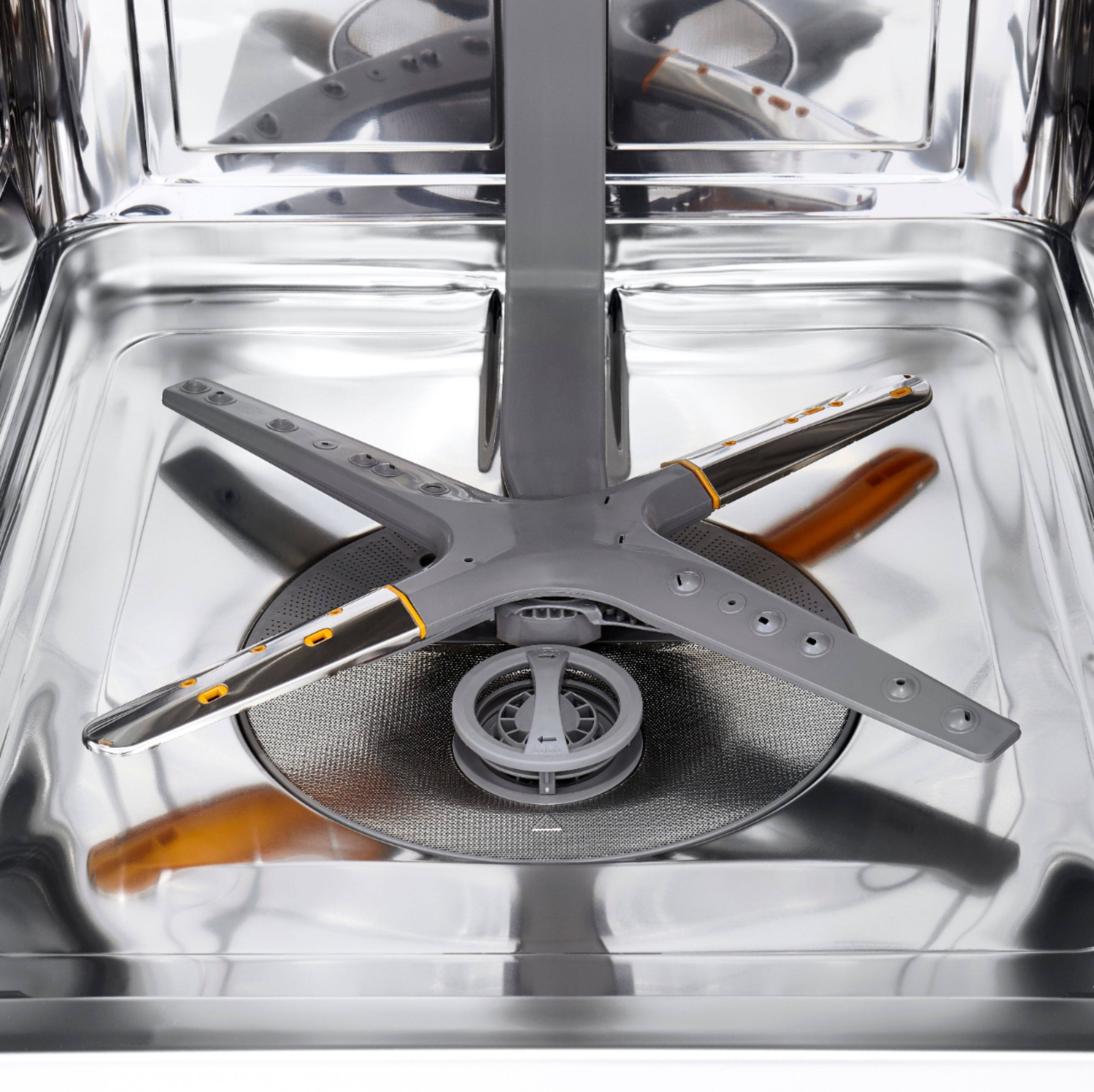 Alt View 17. LG - 24" Front-Control Built-In Smart Wifi-Enabled Dishwasher with Stainless Steel Tub, Quadwash, and 3rd Rack - Stainless Steel.