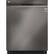 Front. LG - 24" Front-Control Built-In Smart Wifi-Enabled Dishwasher with Stainless Steel Tub, Quadwash, and 3rd Rack - Black Stainless Steel.