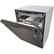 Alt View 22. LG - 24" Front-Control Built-In Smart Wifi-Enabled Dishwasher with Stainless Steel Tub, Quadwash, and 3rd Rack - Black Stainless Steel.