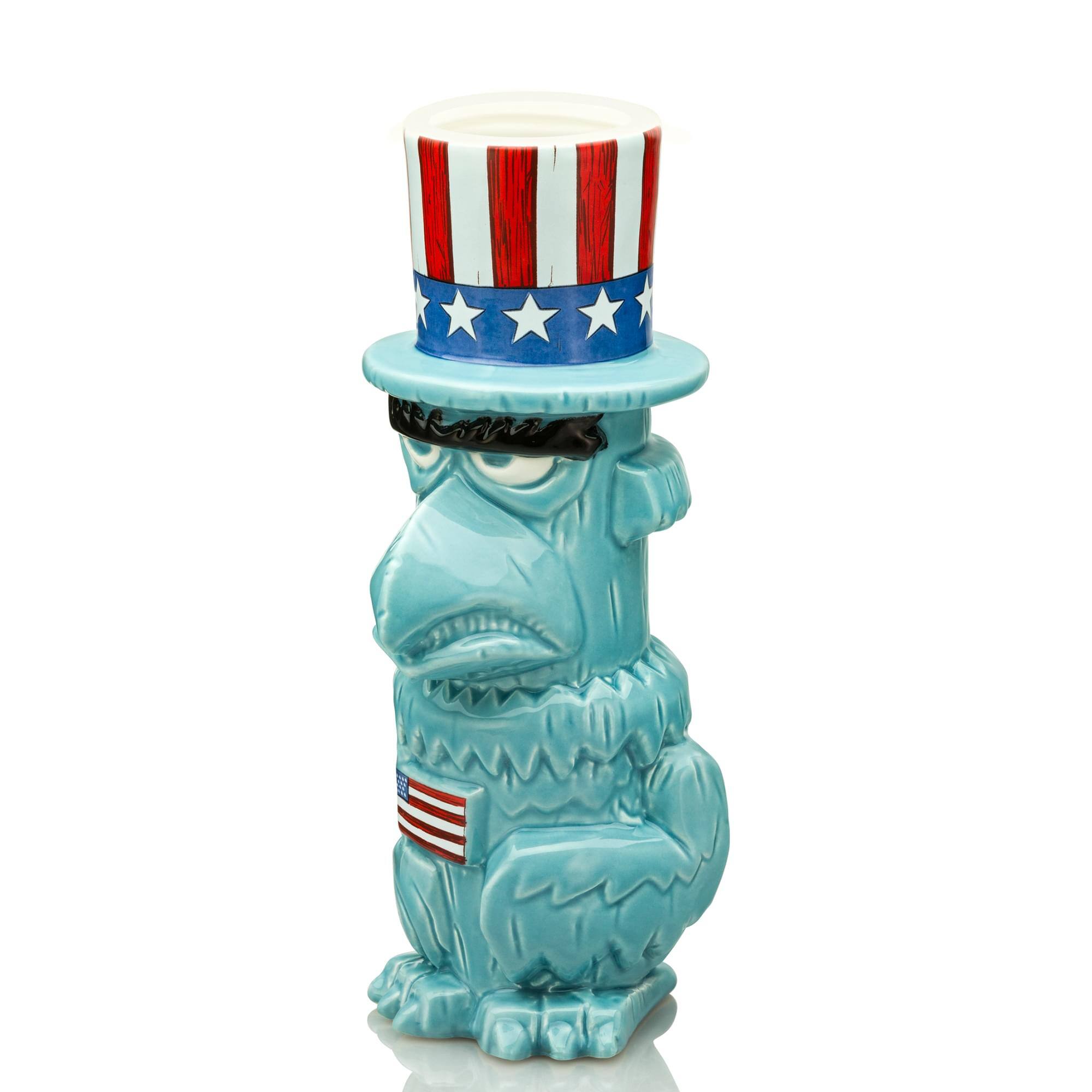 Alt View 1. ThinkGeek - Geeki Tikis The Muppets Sam Eagle Ceramic Mug | Holds 17 Ounces - Blue.
