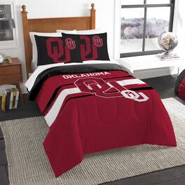 Sweet Home Collection - NCAA Oklahoma Sooners Comforter & Pillow Sham Set- Full/Queen - Multicolored