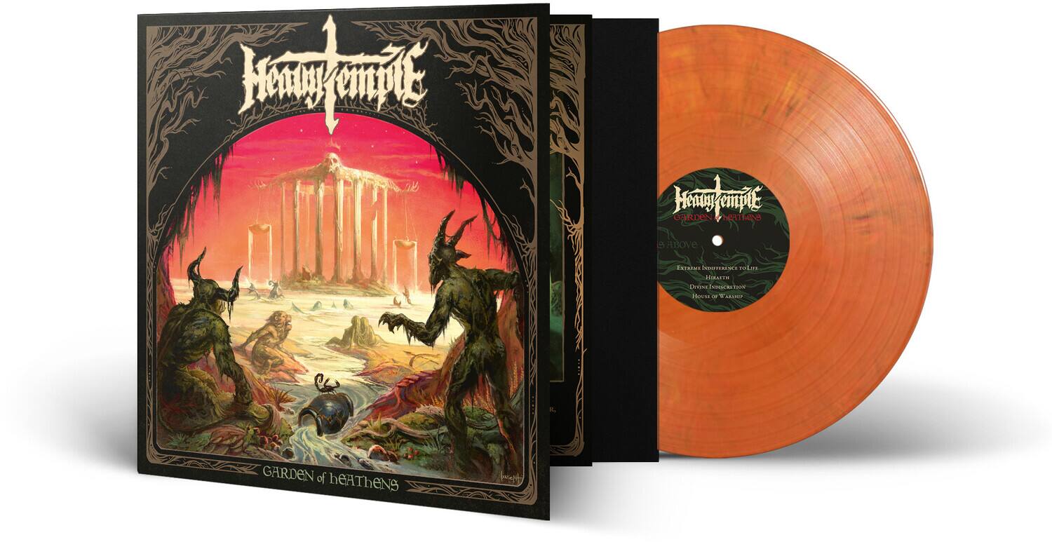 Heavy Temple - Garden of Heathens - Yellow/Red/Black Marble  - VINYL LP