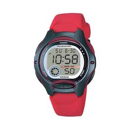 Casio - Women's Digital Sport Resin Strap Watch - LW-200-4AV - Red