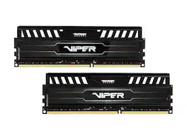Patriot - Viper 3 16GB (2 x 8GB) 240-Pin PC RAM DDR3 1600 (PC3 12800) Desktop Memory Model PV316G160C9K - Black