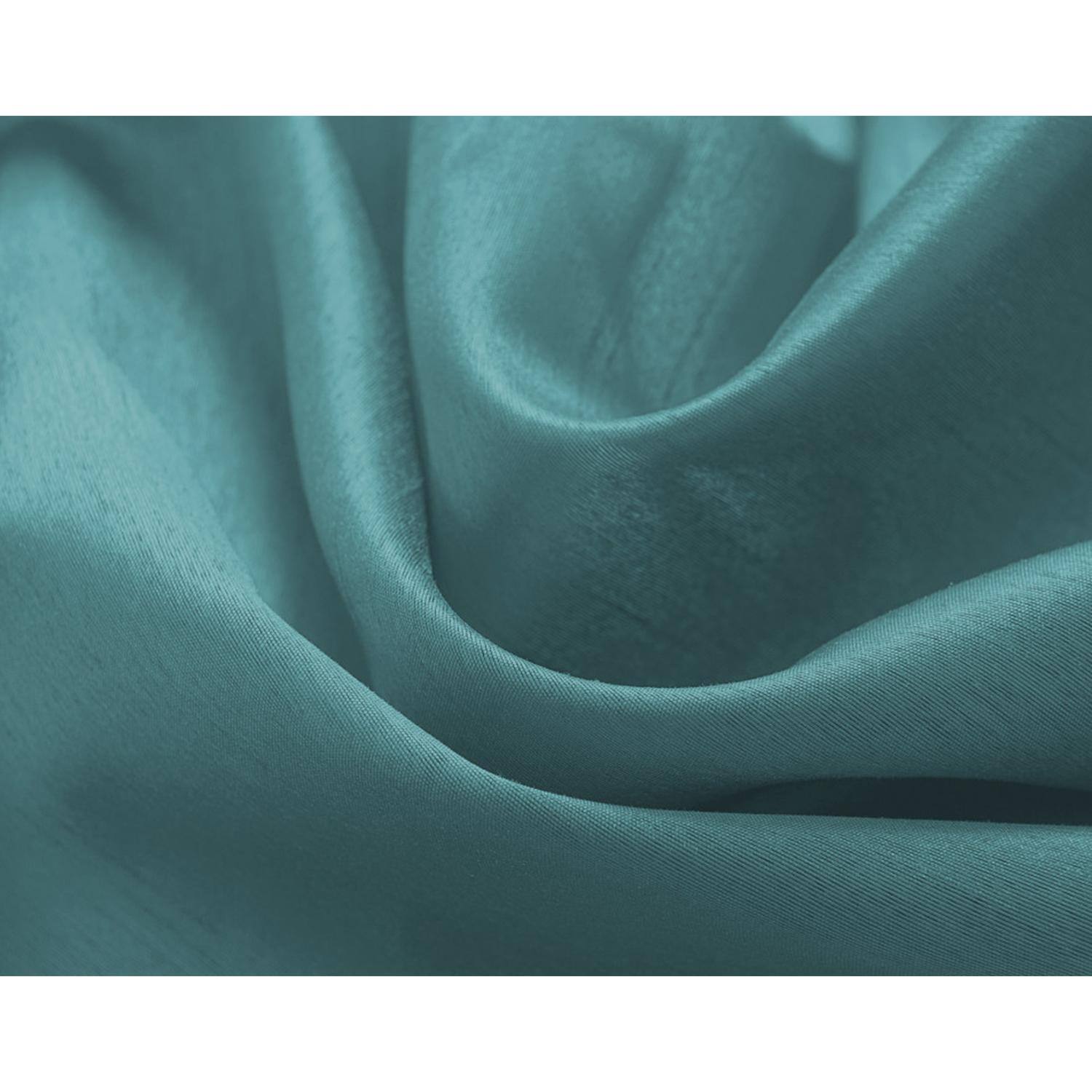 Left. RT Designers Collection - RT Designer Collection Nancy Grommet Luxurious Modern Design Curtain Panel 54" x 95" Teal - Teal.