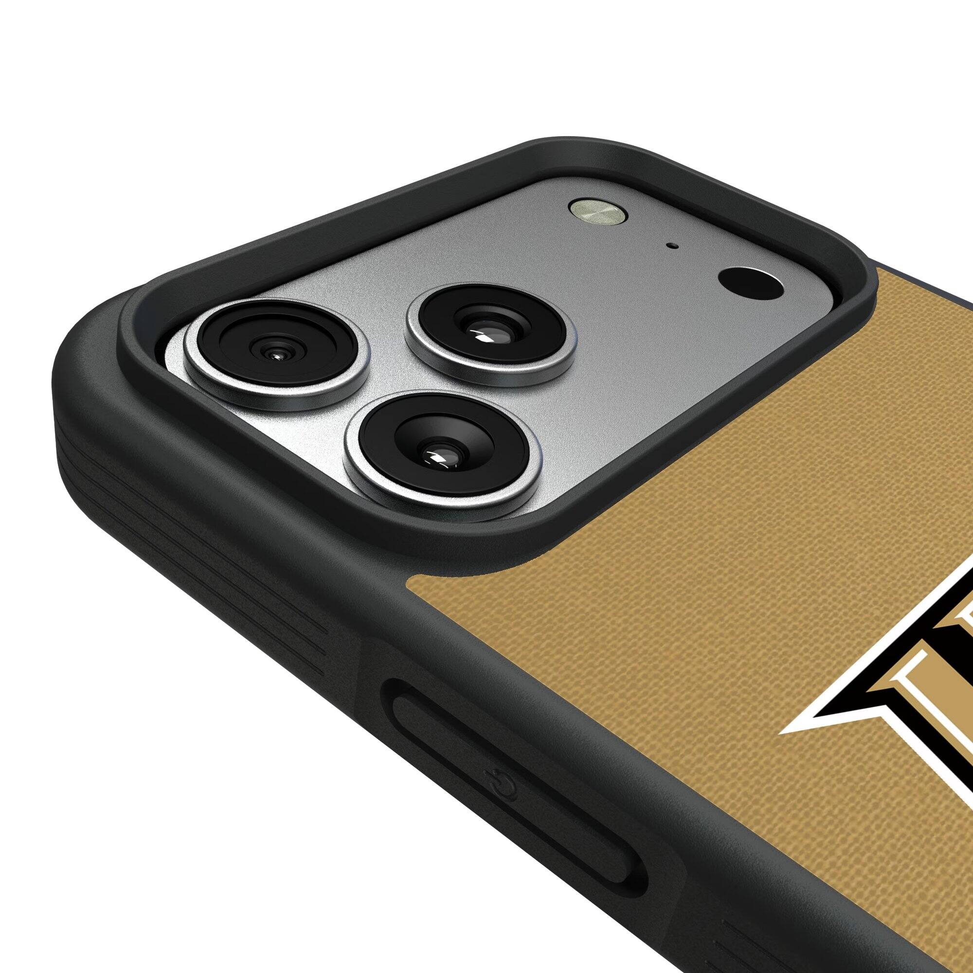 Alt View 2. Keyscaper - UCF Knights iPhone Solid Design Bump Case - 15 Plus - Multicolor.