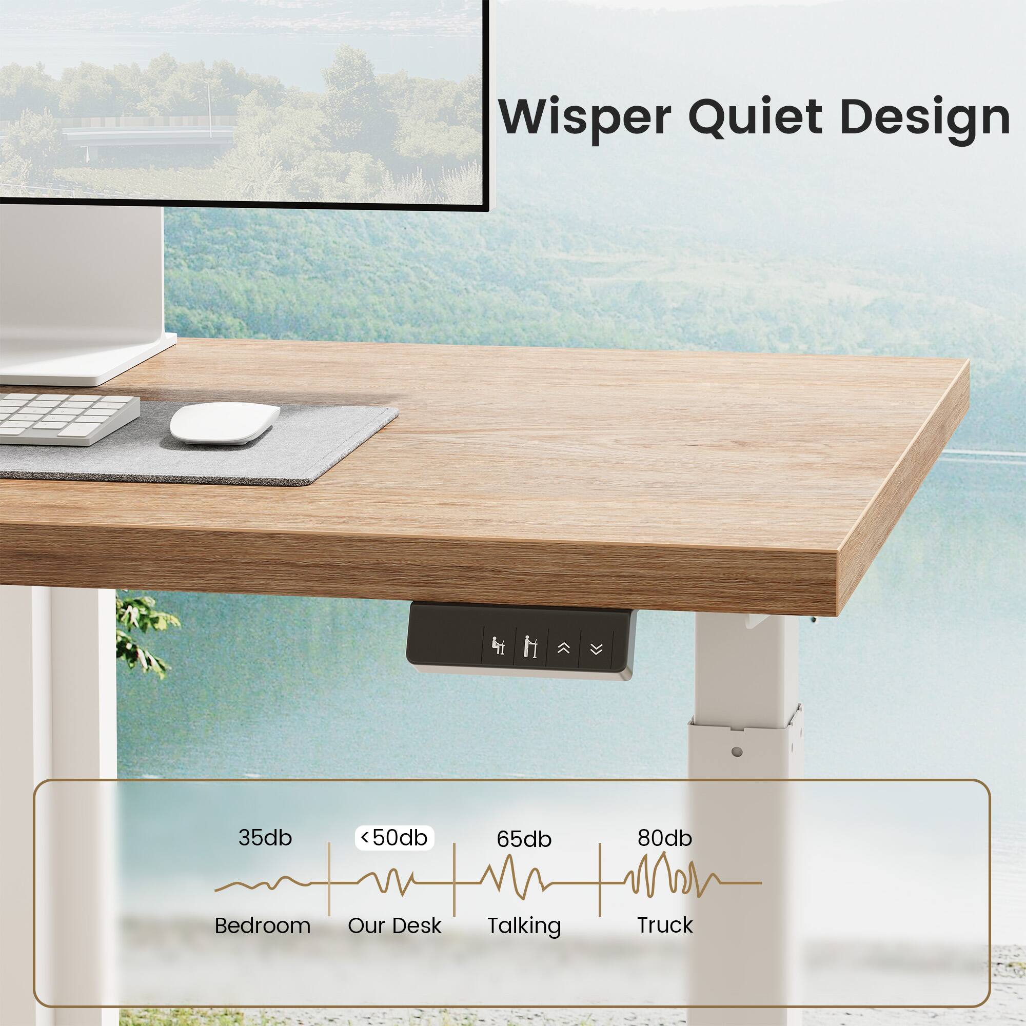 Wisper Quiet Design

35db <50db 65db 80db

Bedroom Our Desk Talking Truck