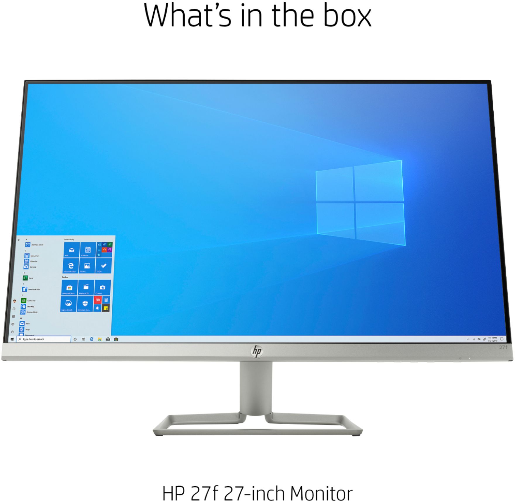 HP 27f 27" IPS LED FHD FreeSync Monitor (HDMI, VGA) Natural Silver 2XN62AA#ABA - Best Buy