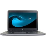Front. HP - EliteBook 14" Laptop - Intel Core i5 - 8GB Memory - 128GB Solid State Drive - Pre-Owned - Black.