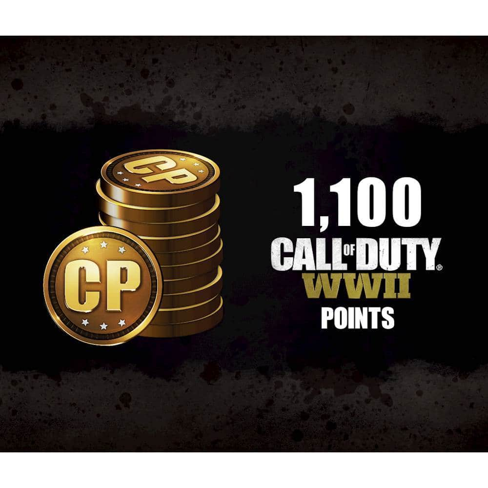 Best Buy 1100 Call Of Duty Wwii Points Playstation 4 Digital Digital Item