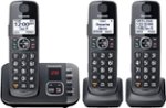 Panasonic - KX-TGE633M DECT 6.0 Expandable Cordless Phone System with Digital Answering System - Metallic Black
