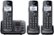 Angle Zoom. Panasonic - KX-TGE633M DECT 6.0 Expandable Cordless Phone System with Digital Answering System - Metallic Black.
