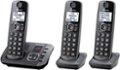 Left Zoom. Panasonic - KX-TGE633M DECT 6.0 Expandable Cordless Phone System with Digital Answering System - Metallic Black.