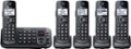 Angle Zoom. Panasonic - KX-TGE645M DECT 6.0 Expandable Cordless Phone System with Digital Answering System - Metallic Black.