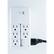 Alt View 15. GE - Pro 6-Outlet Swivel Wall Tap Surge Protector - White.
