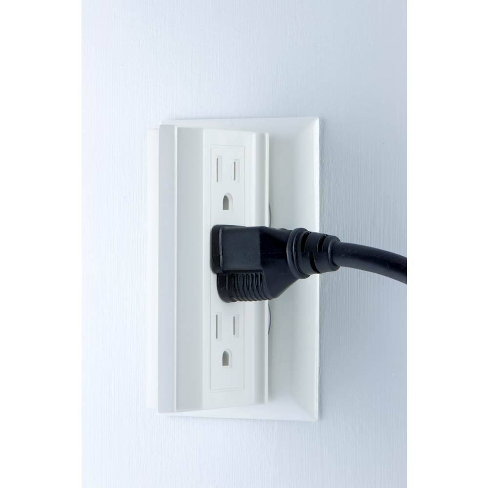 Alt View 13. GE - Side-Access Grounded 6-Outlet Tap - White.