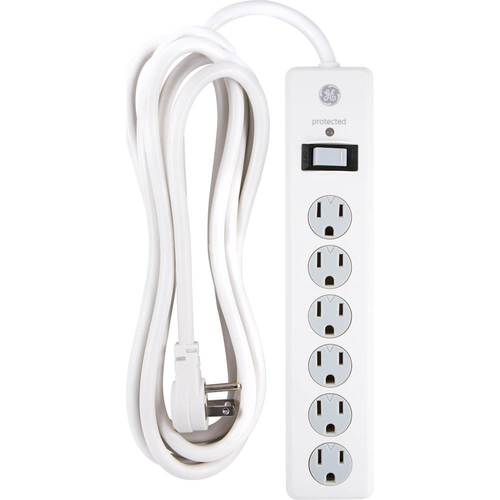 GE - 6-Outlet Surge Protector - White was $24.99 now $14.99 (40.0% off)