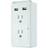 Alt View 11. GE - Pro 2-Outlet/2-USB Wall Tap Surge Protector - White.