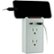 Alt View 12. GE - Pro 2-Outlet/2-USB Wall Tap Surge Protector - White.