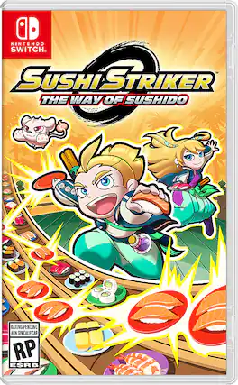 Front. Nintendo - Sushi Striker: The Way of Sushido. - E (Everyone)