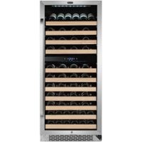 Whynter - 92-Bottle Dual Zone Wine Cooler - Stainless steel - Front_Zoom