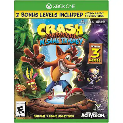 Front. Activision - Crash Bandicoot N. Sane Trilogy. - E10+ (Everyone 10+)