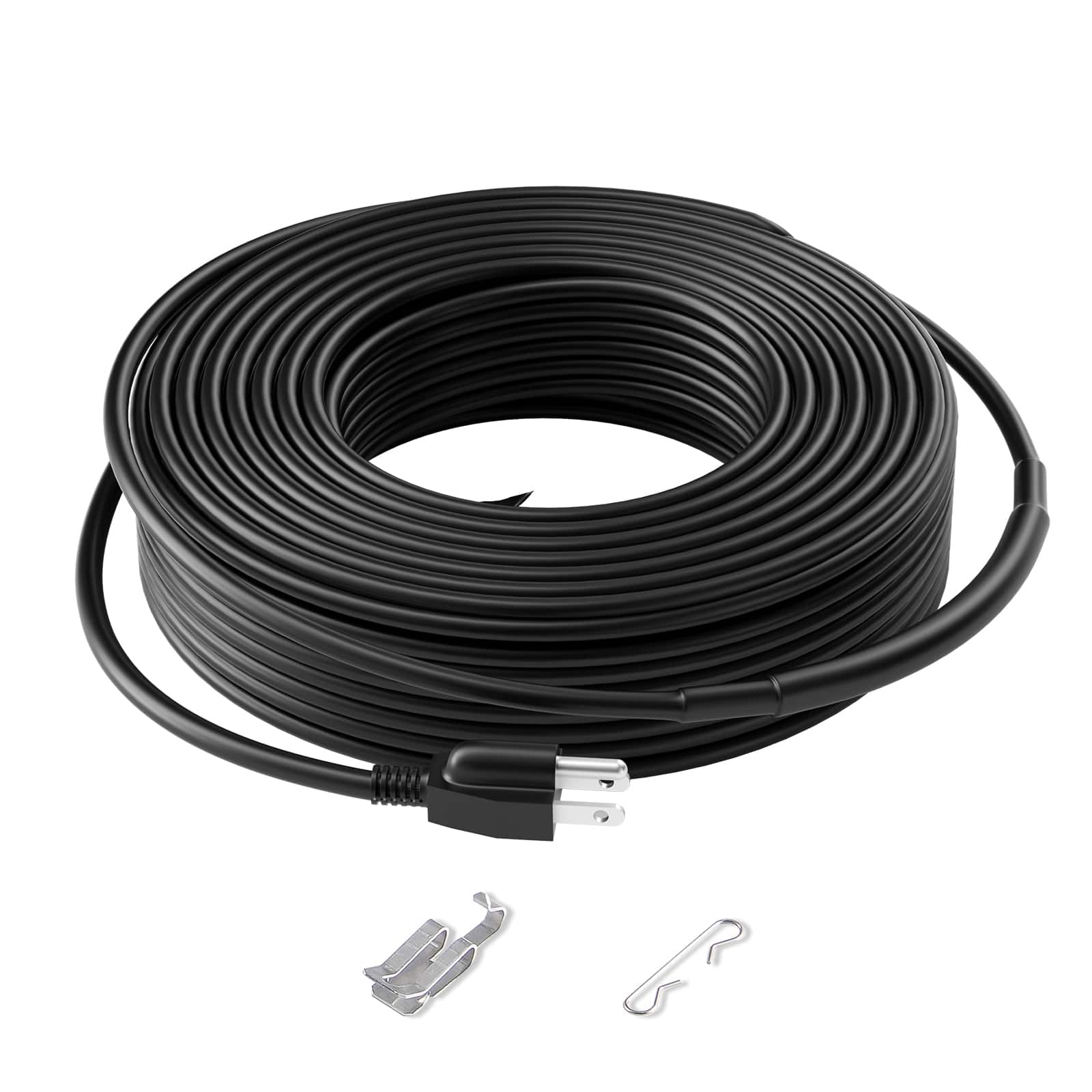VEVOR - Self-Regulating Pipe Heating Cable, 140FT 5W/FT Heat Tape for Pipes, Roof Snow Melting De-icing, Gutter and Pipe Freeze - Black;Orange price history on PriceWatchPro
