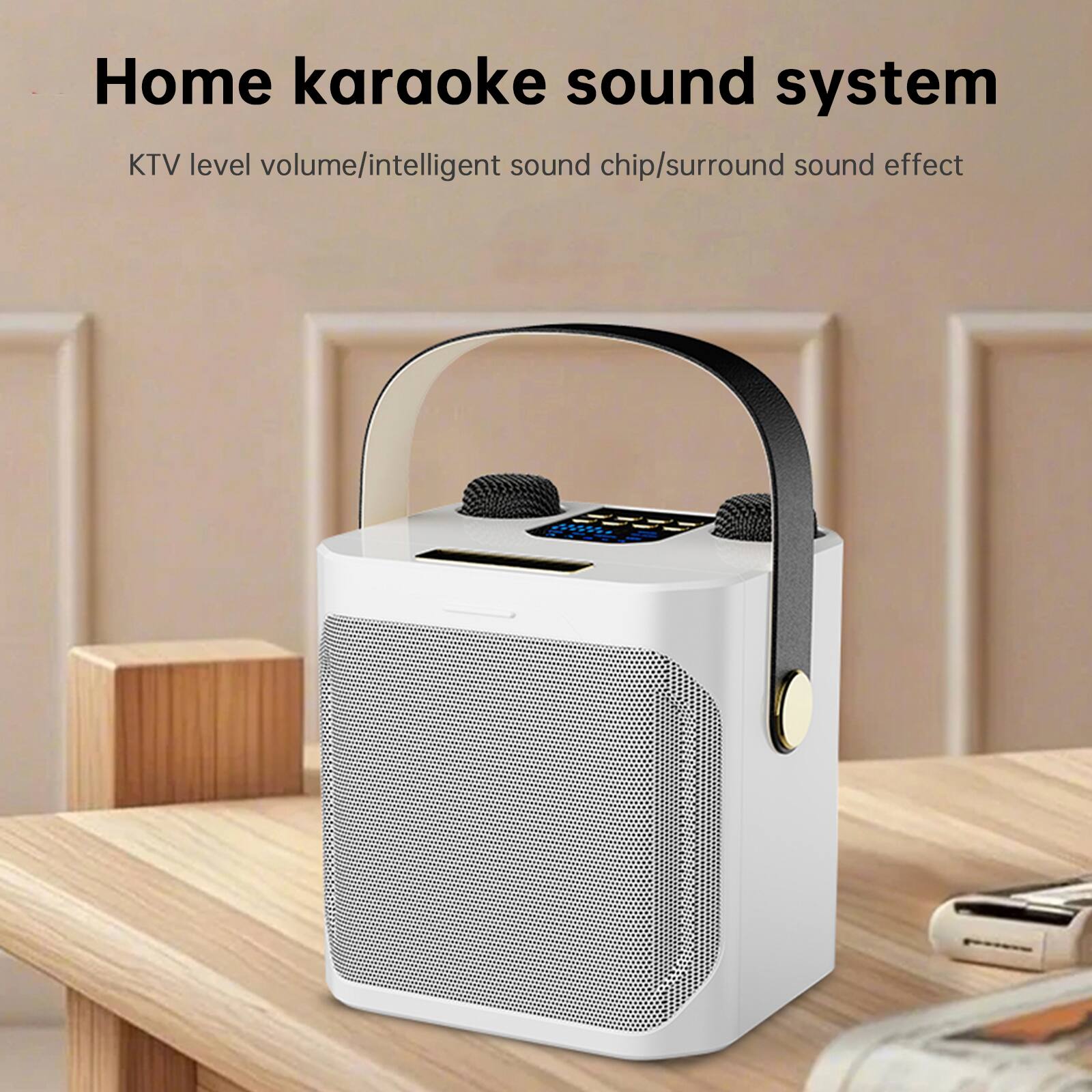 Home karaoke sound system  
KTV level volume/intelligent sound chip/surround sound effect