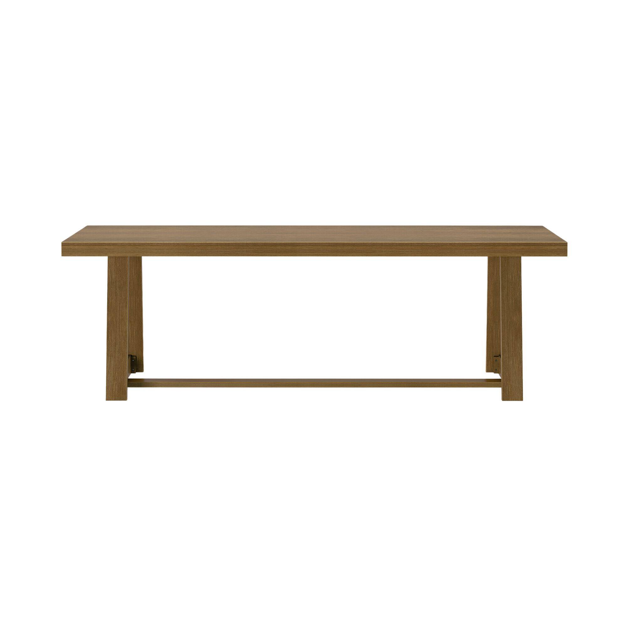 Alt View 3. Plank+Beam - Classic Rectangular Dining Room Table (94in / 2380mm), Pecan Wirebrush - Pecan Wirebrush.