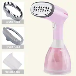 Luckbyte - 1500W Portable Handheld Garment Steamer Fast Heat Fabric Steam Iron for Clothes - Purple