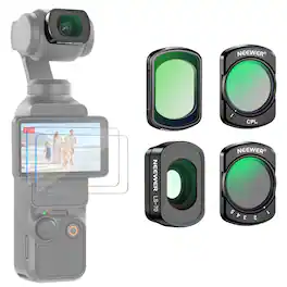 Neewer - Magnetic Filter/Lens Kit for DJI Pocket 3, ND/CPL/Wide/Diffusion