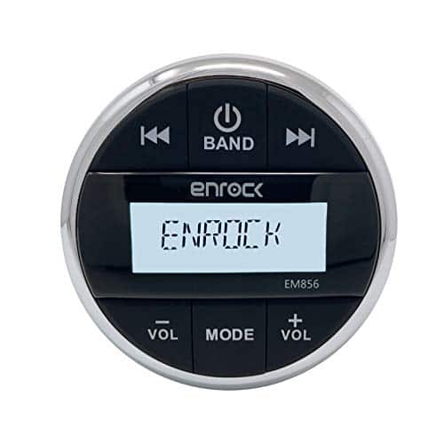 Enrock Marine - Enrock EM856 Weather-Resistant Gauge Style Digital Media Receiver w/Wireless Audio Steaming