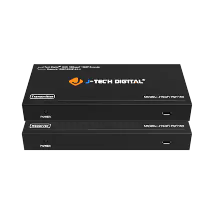 J-TECH DIGITAL Transmitter MODEL: JTECH-HDT150 POWER Receiver MODEL: JTECH-HDT150 POWER