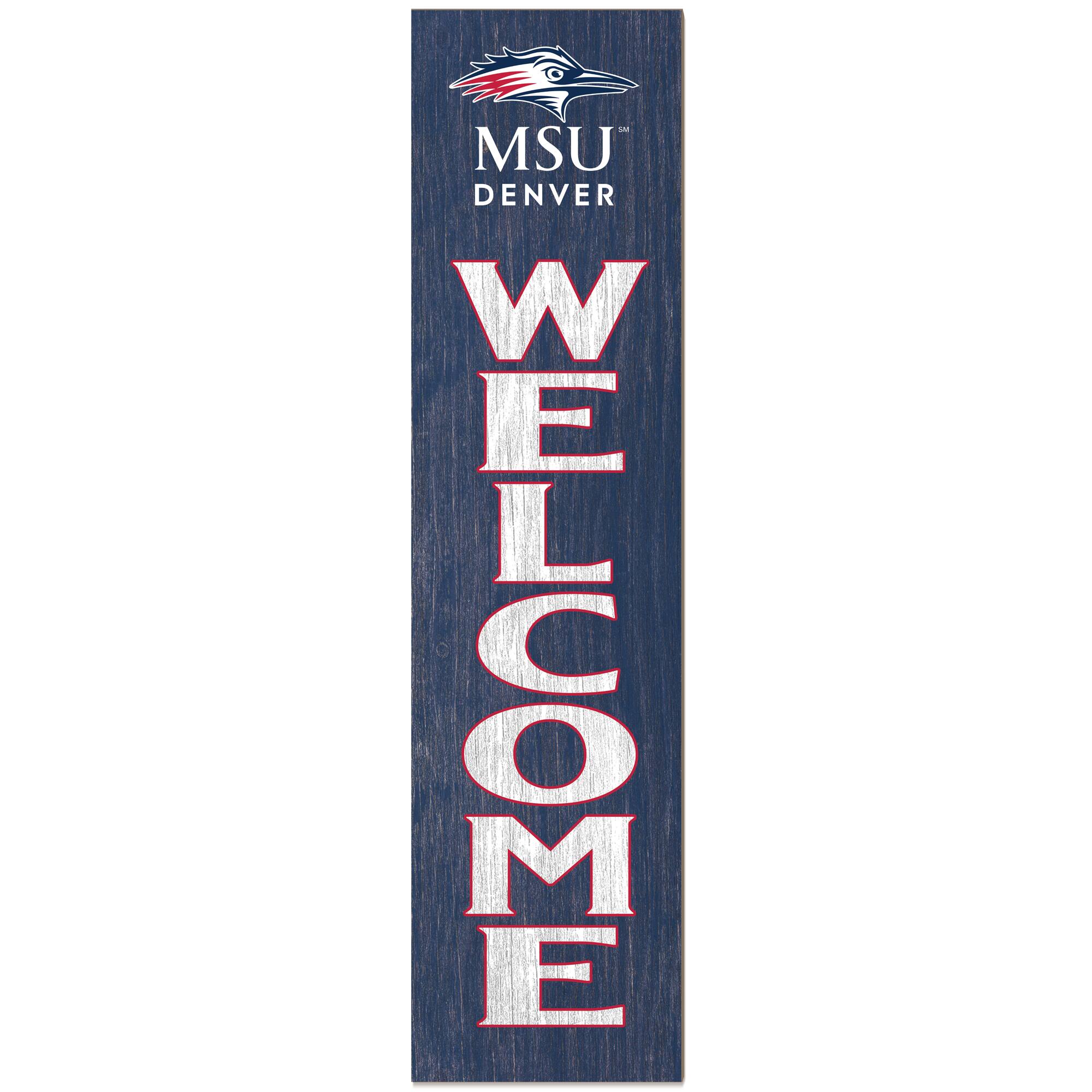 MSU Denver Roadrunners 12" x 48" Outdoor Leaner Welcome Sign