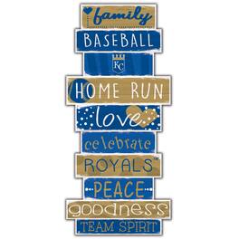 Fan Creations - Kansas City Royals 5'' x 24'' Celebrations Stack Sign - Multicolor