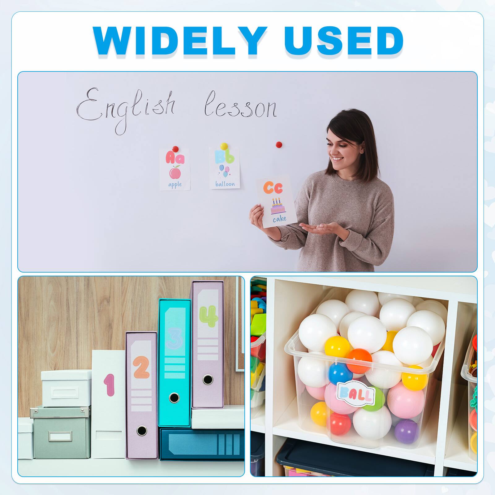 WIDELY USED

English lesson

apple balloon
Cc cake

1 2 3 4

ALL