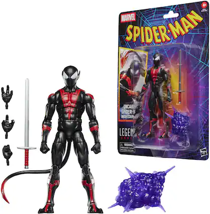 4+ MARVEL SPIDER-MAN UNCANNY SPIDER-MAN NIGHTCRAWLER LEGEND SERIES A WARNING 200200-1 NOE Indl a Reedlom-dei farke dem n