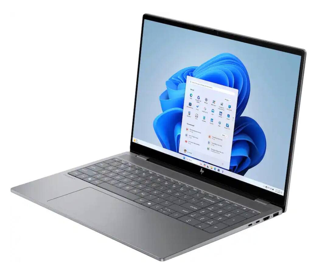 Alt View 10. HP - HP OmniBook X Laptop 16.0 2048x1280 Display (Intel Ultra 7-255H, 64GB DDR5, 2TB PCIe SSD, Win 11 Pro) w/USB Hub - Meteor Silver.