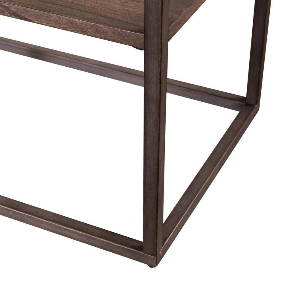 Alt View 3. Liberty Furniture Industries - Jamestown Chair Side Table in Tobacco - Brown.