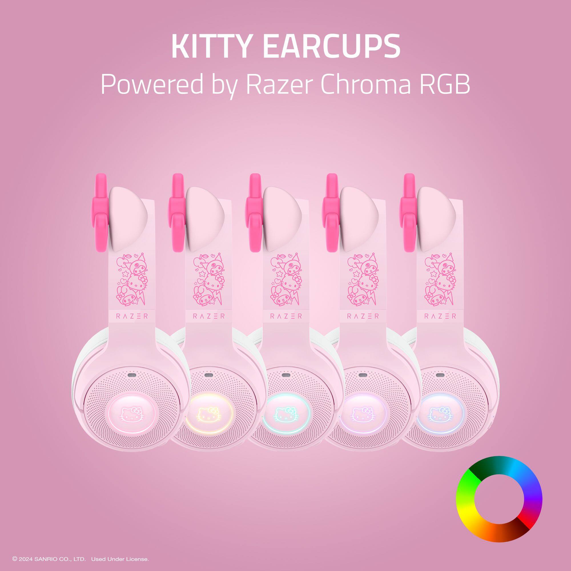 KITTY EARCUPS Powered by Razer Chroma RGB.