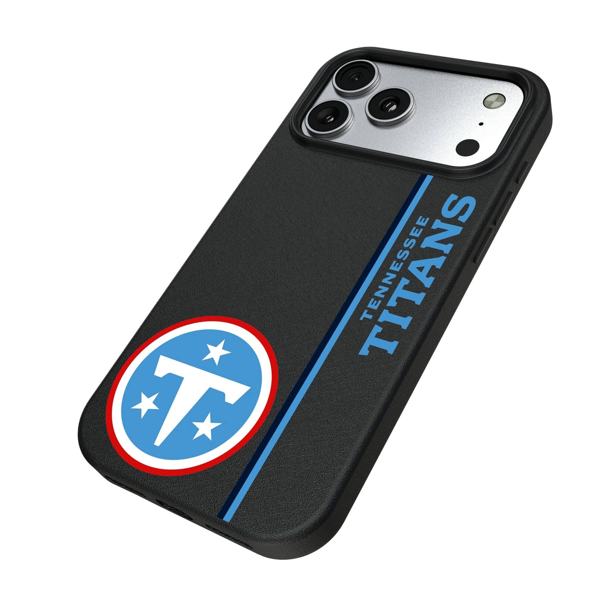 Alt View 1. Keyscaper - Tennessee Titans iPhone Magnetic Bump Case - 15 - Black.