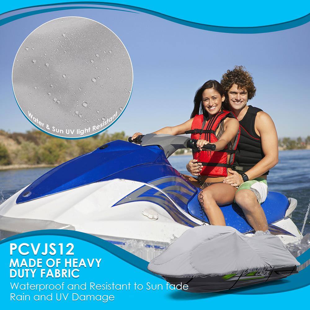 Water & Sun UV light Resistant  
PCVJS12  
MADE OF HEAVY DUTY FABRIC  
Waterproof and Resistant to Sun fade, Rain and UV Damage  
JETSKI
