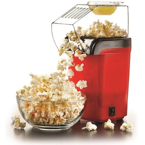 Left. Brentwood - 12-Cup (PC-486R) Hot Air Popcorn Maker - Red.