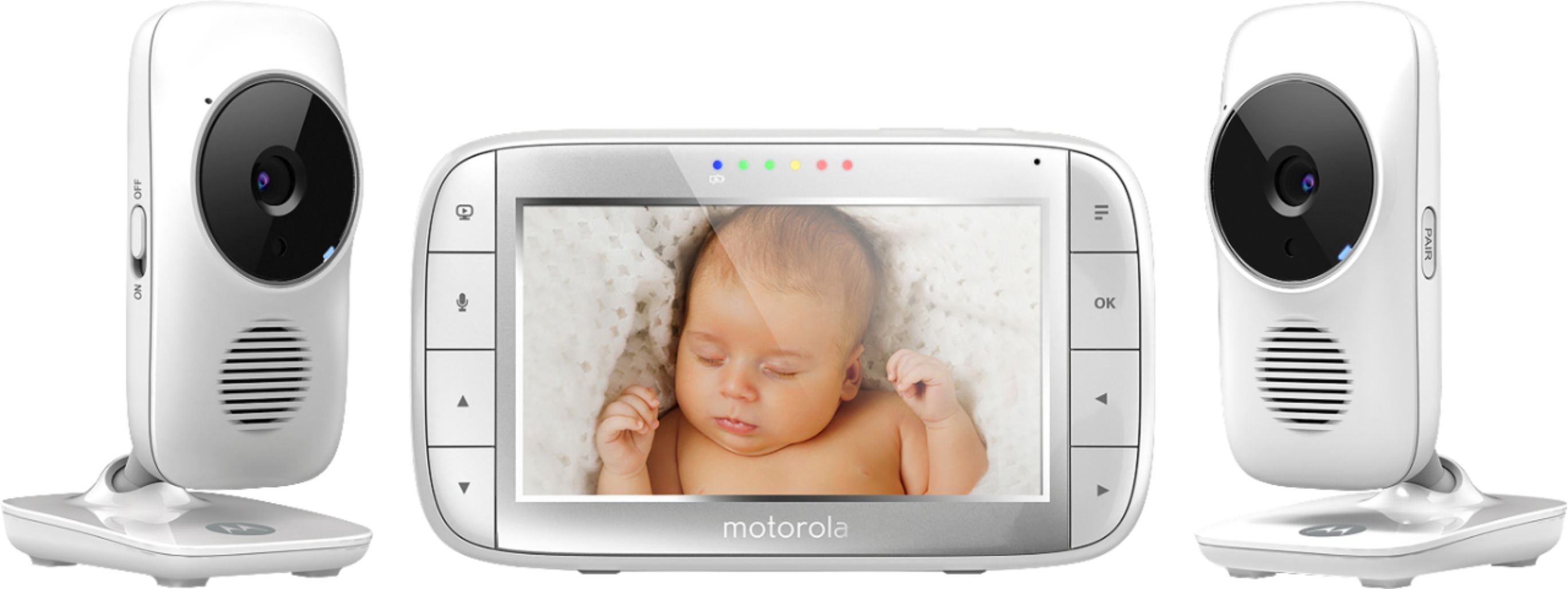 Motorola Video Baby Monitor With 2 2 4ghz Cameras And 5 Screen Mbp48 2 Best Buy
