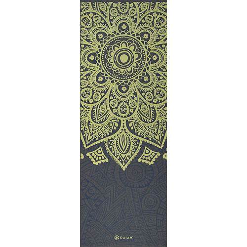 Gaiam Premium Print Yoga Mat  Sundial Layers  6mm