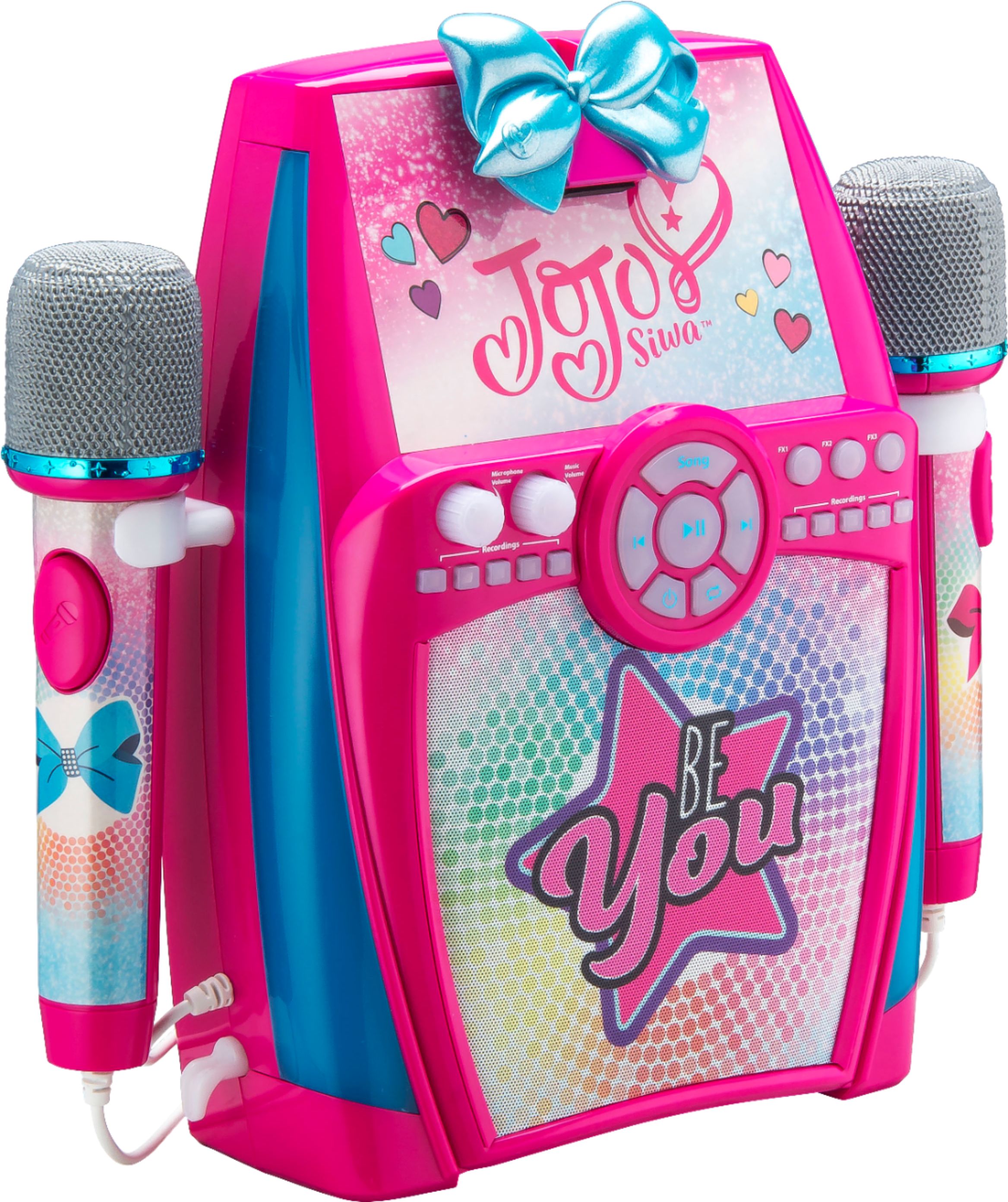 Best Buy Ekids Jojo Siwa Sing Along Boombox Karaoke System Pink Jj 615 Emv7s