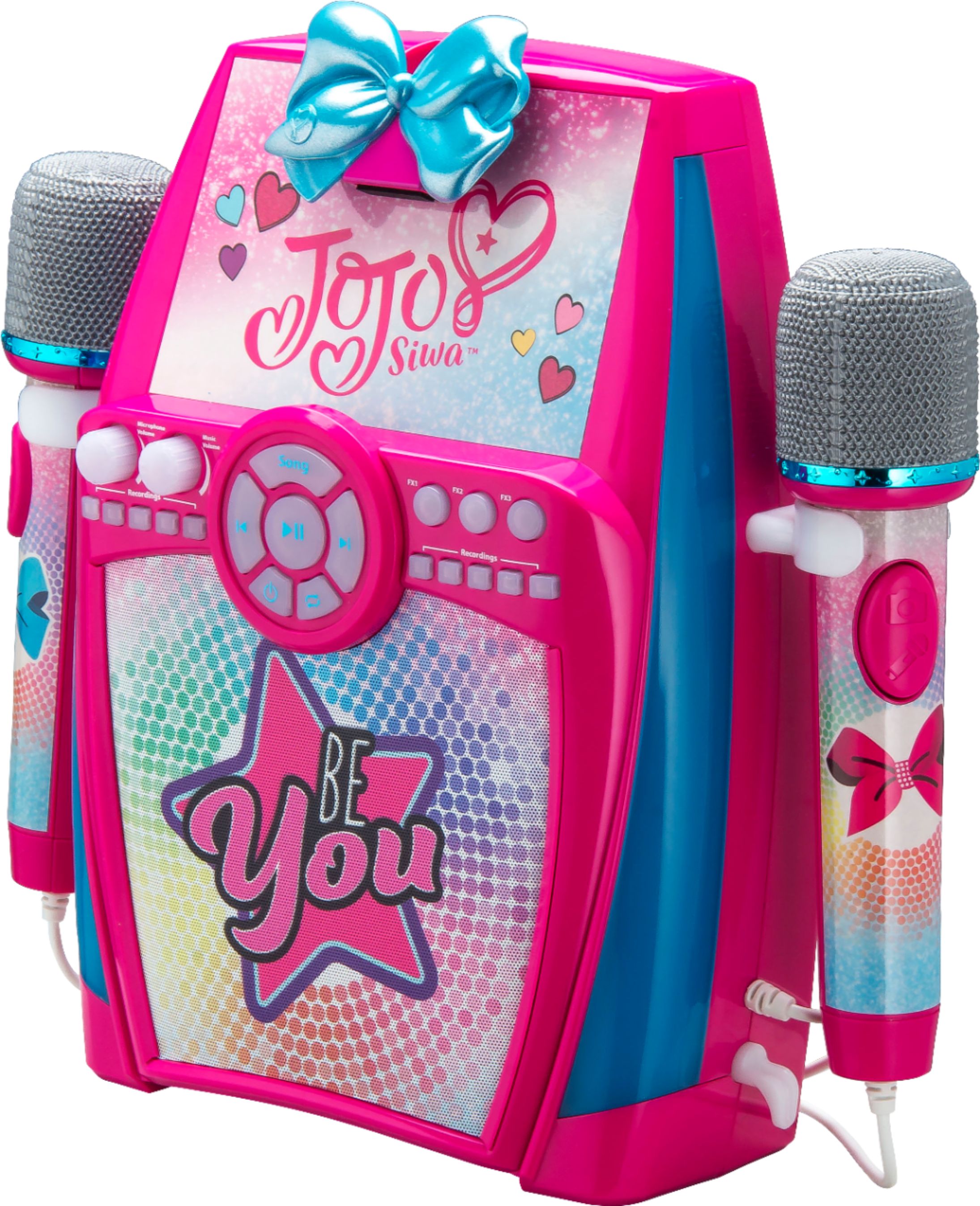 Best Buy Ekids Jojo Siwa Sing Along Boombox Karaoke System Pink Jj 615 Emv7s