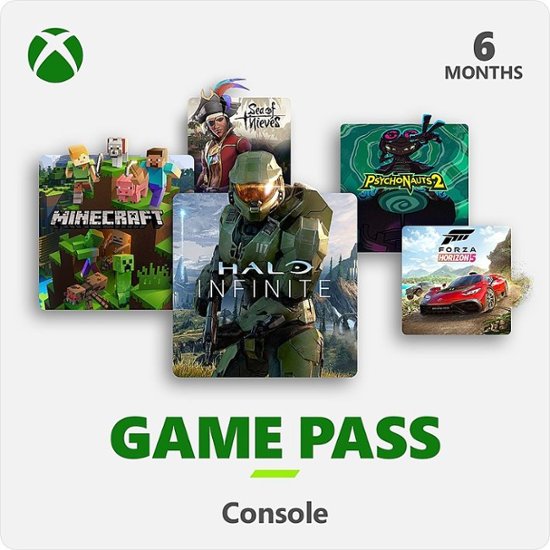 Microsoft - Xbox Game Pass for Console - 6 Month Digital Code [Digital]