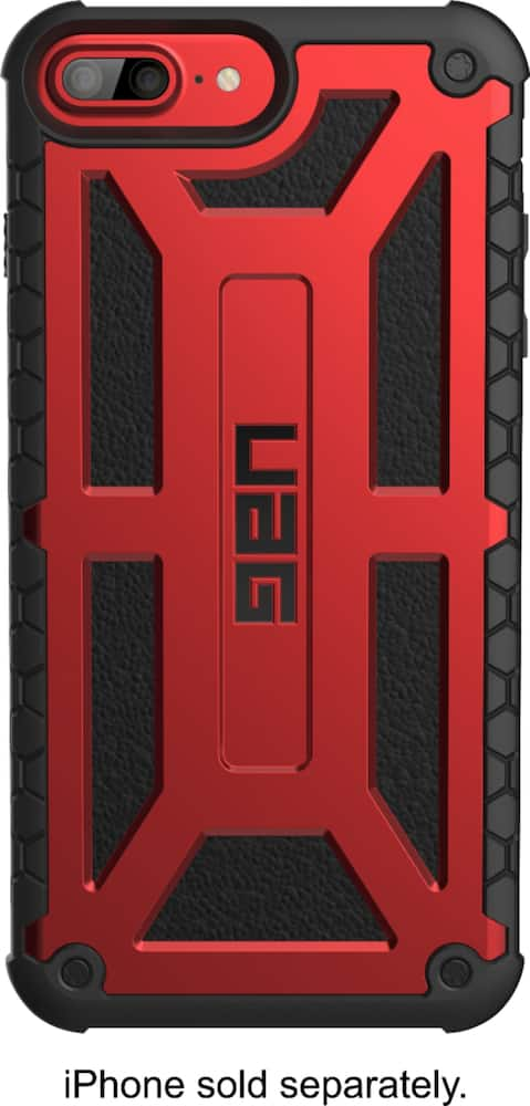 uag monarch series case for apple iphone 6 plus, 6s plus and 7 plus - crimson