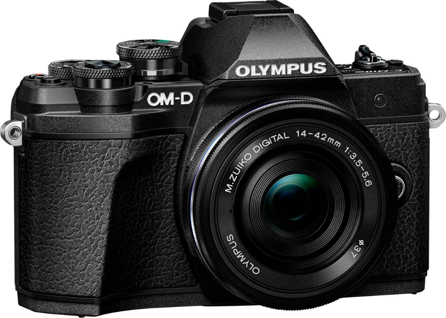 Olympus OM-D E-M10 Mark IV Silver w/14-42mm EZ Lens & Bonus